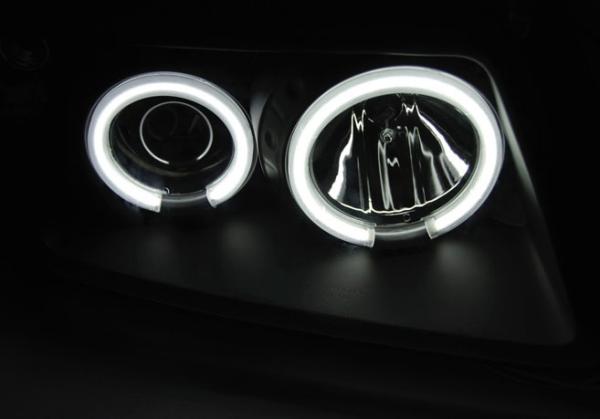 CCFL Angel Eyes Scheinwerfer für Audi A3 (8L) 96-00 schwarz